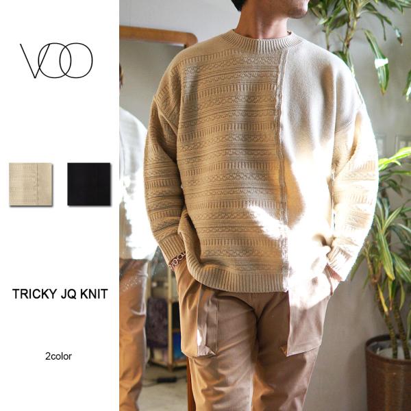 VOO TRICKY JQ KNIT VOO-1159 ヴォー 公式通販 メンズ 青木 岡山 ニット...