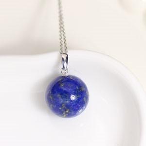 ペンダントトップ 手作り ラピスラズリ 13ミリ 丸玉 :PN0718:Designers