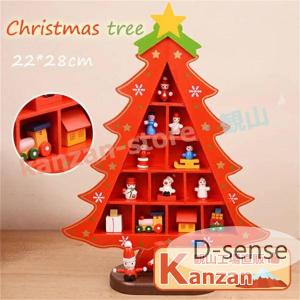 クリスマス 飾り クリスマスツリー 卓上 22cm ミニツリー クリスマスの飾り 木製 木製 卓上 小型 テーブル DIY 部屋付け 置物 雰囲の商品画像