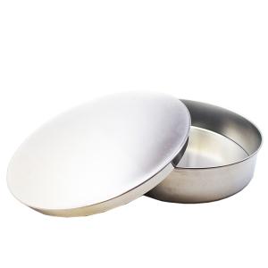 試験用ふるい 受け皿・蓋セット(ステンレス製) ...の商品画像