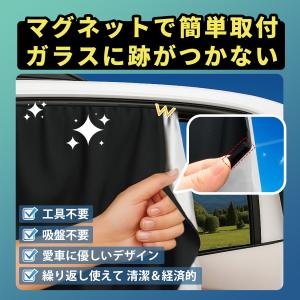 車用マグネットカーテン 2枚入り M&L選択 ...の詳細画像3