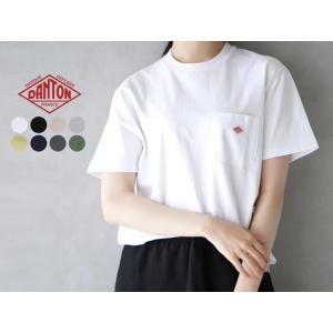 ●クーポン10オフ発行中●【DANTON/ダントン】Tシャツ 半袖ブラウス ポケットつき　カジュアルシャツ レディース ファッション トップス リネン 無地 春