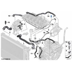 BMW ビーエムダブリュー 純正品 ブリーザーパイプ 17127617366