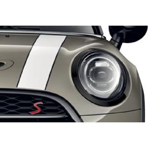 MINI純正　美品　F55 F56 F57 ブラックヘッドライトリング MINI（ミニ） BMW MINI ヘッドライト リング ブラック ライン 右 純正