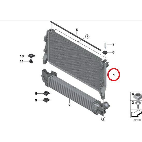 BMW MINI ミニ 優良品 NISSENS ラジエーター F54 F55 F56 F57 F60...