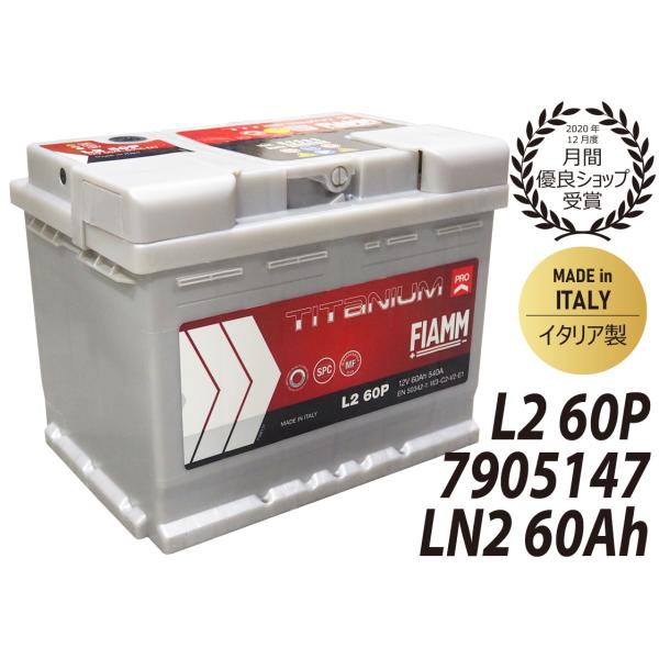 FIAMM フィアム LN2 7905147 60Ah 540CCA L2 60P バッテリー イタ...