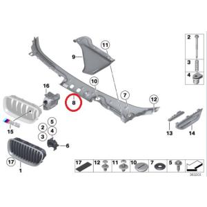 BMW カウルトップカバー 新品 純正品 51717203125｜d-stimmer