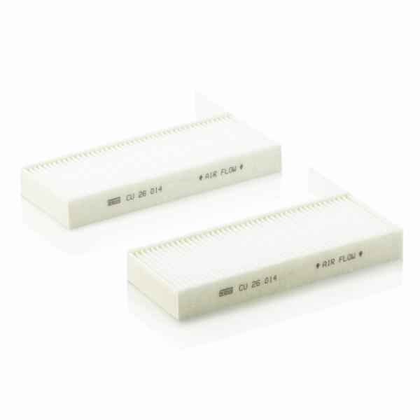 プジョー エアコンフィルター MANN フィルター CU26014-2 9804163380