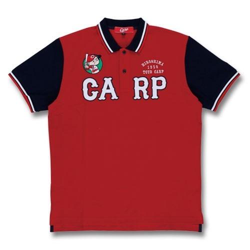 広島東洋カープ CARP 2018年 数量限定商品 アップリケポロシャツ（赤）Carp PR