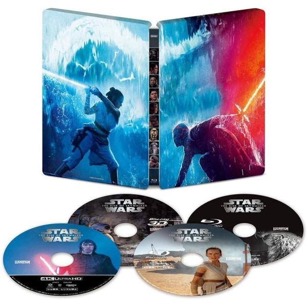 優良配送 スター・ウォーズ スカイウォーカーの夜明け スチールブック 4K ULTRA HD+3D+...