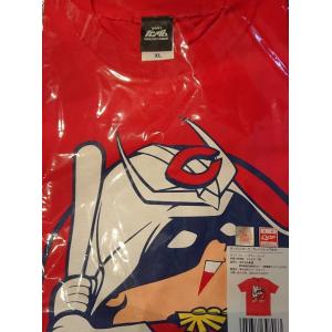 優良配送 広島東洋カープ×機動戦士ガンダム Tシャツ (シャア坊や) レッド 赤 carp 未使用品 PR｜d-suizan-p