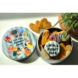 LITTLE FUNNY FACE×COOKIE MAGIC ストライプクッキー缶