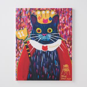 [11月下旬入荷予定] ゆめみるねこ【王冠ギネス】キャラファインボードF6