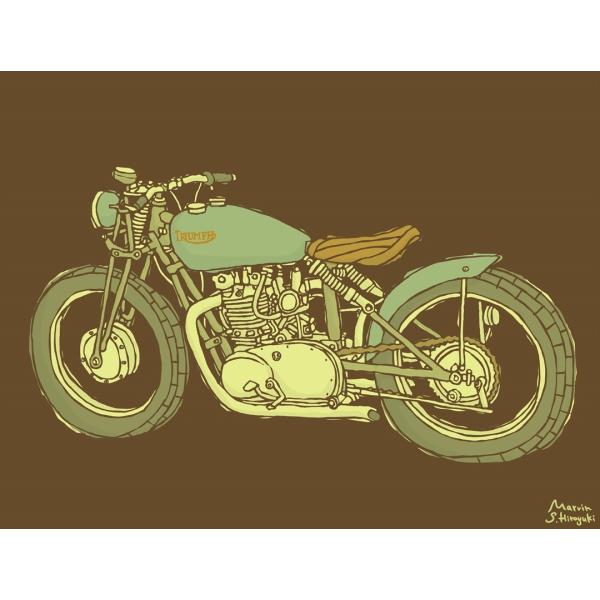 [受注販売 額装あり] アート作品 『TRIUMPH MOTORCYCLE 2021AUTUMN』