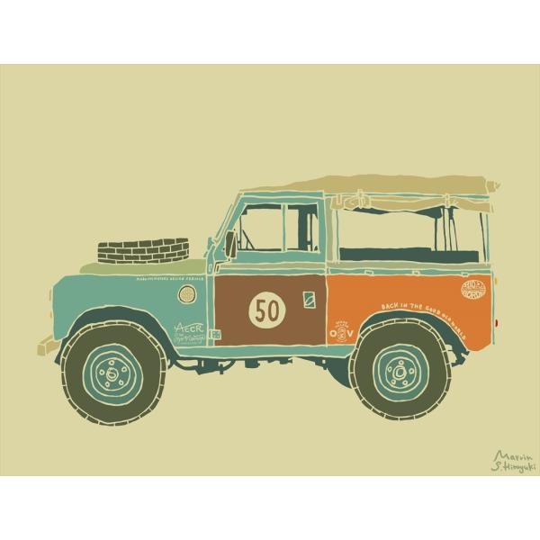 [受注販売 額装あり] アート作品 『LAND ROVER NO.50』