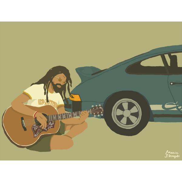 [受注販売 額装あり] アート作品 『Hummingbird sings for 911』