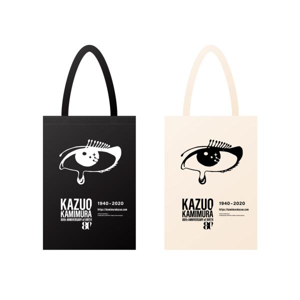 上村一夫 トートバッグ ホワイト・ブラック