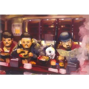 川尻こだまポストカード「ネックビとラーメン」