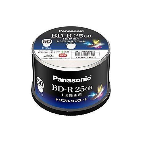 Panasonic 録画用6倍速ブルーレイディスク 25GB（追記型）スピンドル50枚 LM-BRS...