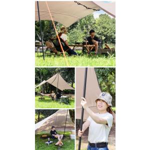 ヘキサタープ 5m 迷彩 ベージュ タープテン...の詳細画像1