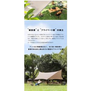 ヘキサタープ 5m 迷彩 ベージュ タープテン...の詳細画像2