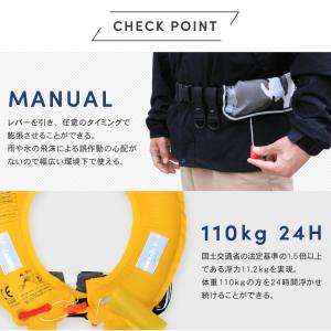 ライフジャケット ベルト/手動膨張式 CE認証...の詳細画像3