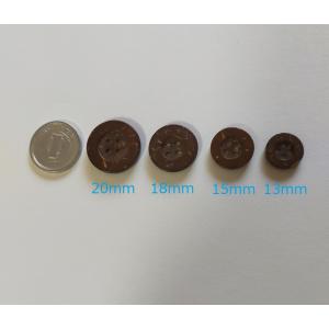 ココナッツボタン 手芸ボタン 13mm 15m...の詳細画像3