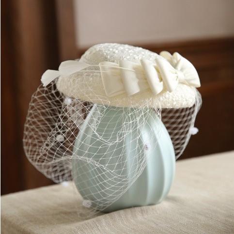 トーク帽　カクテル帽　礼装帽子　トークハット　ヘッドドレス　結婚式披露宴パーティー二次会女子会お呼ば...