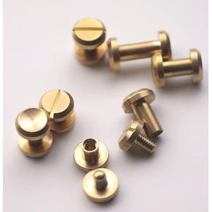 凹面ネジ式カシメ ゴールド 持ち手 金具 カシ...の詳細画像3