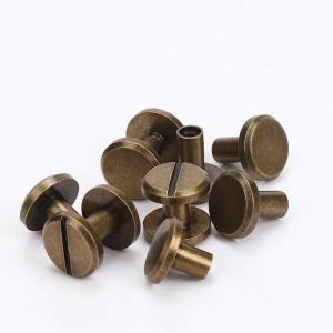 ネジ式カシメ 古銅色 持ち手 金具 カシメ 1個入の詳細画像1