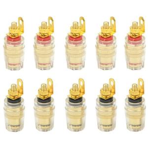 WMYCONGCONG 10個 スピーカー端子コネクタ バインディングポスト