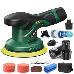 Elikliv 充電式ポリッシャー 電動ポリッシャー コードレス 6段階変速