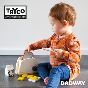 TRYCO トライコ トースターセット | プレゼント ギフト ベビー 子ども キッズ 男の子 女の子 木製玩具 木製 積み木｜dadway-store