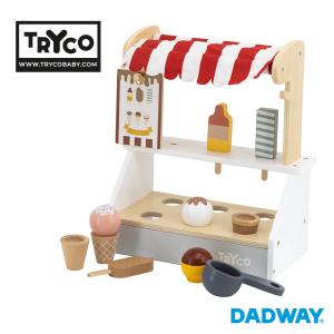 TRYCO トライコ アイスクリームショップ | プレゼントギフト ベビー 子ども キッズ 男の子 女の子 木製玩具 木製 積み木｜dadway-store