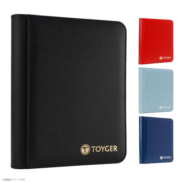 トレーディングカード カードアルバム 4ポケット ブラック レッド ネイビー ライトブルー TCG ...