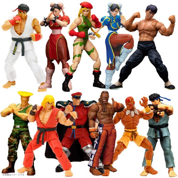 JADAtoys ストリートファイター アクションフィギュア 1/12 スケール リュウ 春麗 フェ...