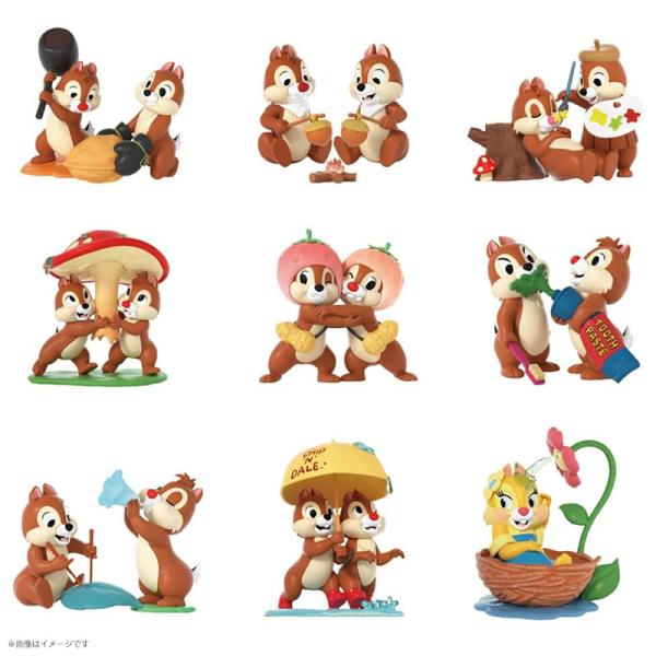 52TOYS BLINDBOX ディズニー チップ&amp;デール 大親友シリーズ 1BOX8個セット トレ...