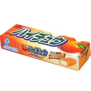 【森永製菓】60円　ハイチュウ7粒〈みかん〉（20個入）