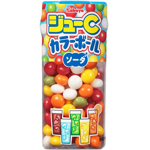 【カバヤ】80円　ジューＣカラーボール ソーダ（10個入）