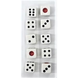 マンダース サイコロ10点 10mmサイコロ 10個 : 駄菓子屋本舗こばやし
