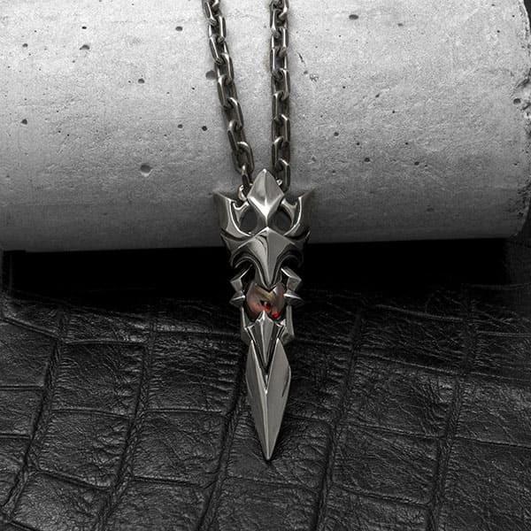 [D.four Wielder]ガーネット シルバーペンダント DF-016GN