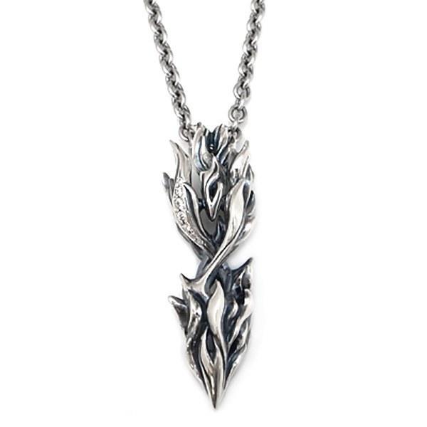 [送料無料][D.four Volcano] 炎モチーフキュービックジルコニア シルバーペンダント ...