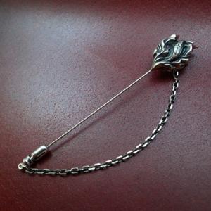 [送料無料][D.four]キュービックジルコニア シルバーラペルピン[dark breath] D...