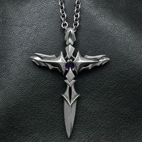 [送料無料][D.four]アメジスト×シルバーペンダント メンズ ネックレス[WISH - col...