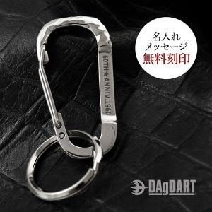 送料無料 名入れ カラビナフック キーホルダー 925 銀製 刻印 シルバー