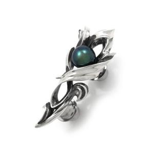 送料無料 ラペルピン スーツ シルバー 真珠 パール アコヤ貝 メンズ シルバー925 人気 プレゼ...