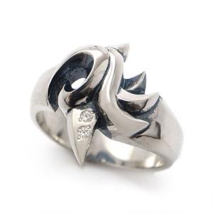 送料無料 メンズ キュービックジルコニア 刻印 シルバーリング  DAgDART/ダグダート DR-...