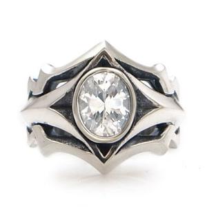 送料無料 メンズ キュービックジルコニア 刻印 シルバーリング  DAgDART/ダグダート DR-...