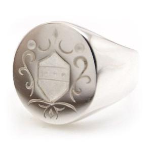 送料無料 刻印 名入れ 銀製 メンズ [black beauty - Sigillum-] シルバー...