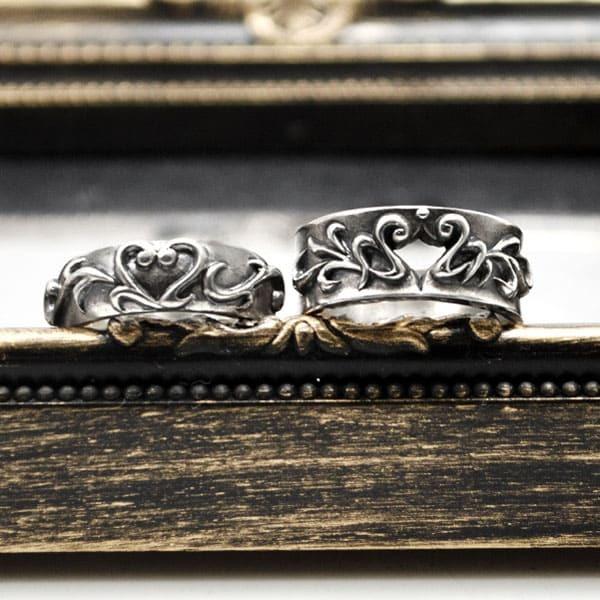 [送料無料]ハート！シルバーペアリング/指輪(ペア) DAgDART/ダグダート ペア価格 DR-3...